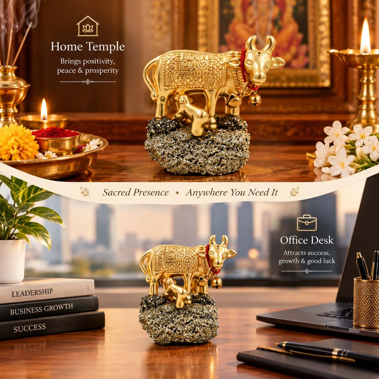 Golden Kamdhenu Cow