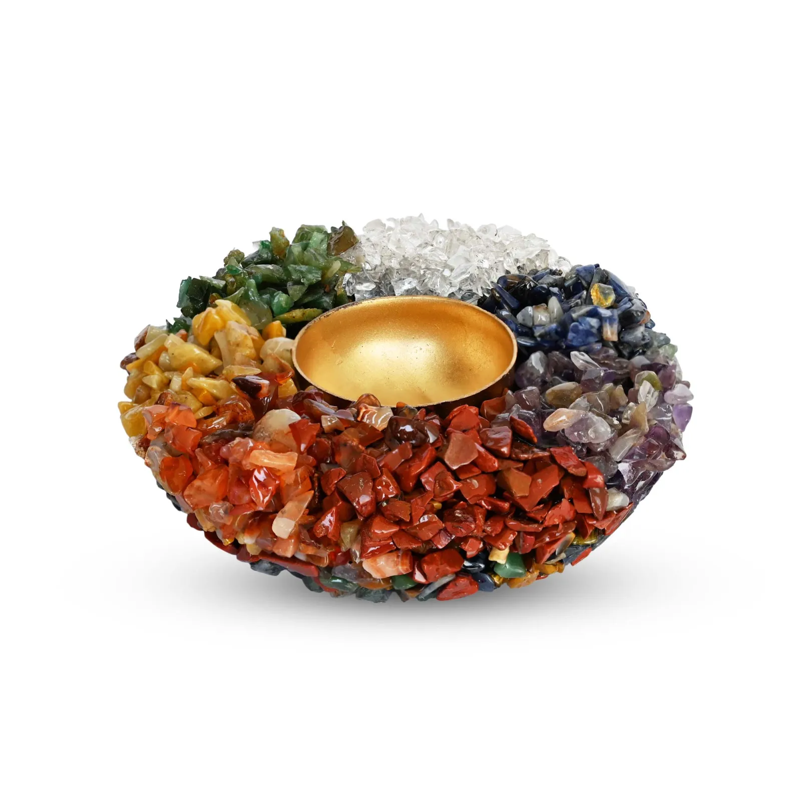 Dhan Yog Crystal Candle Holder for Wealth