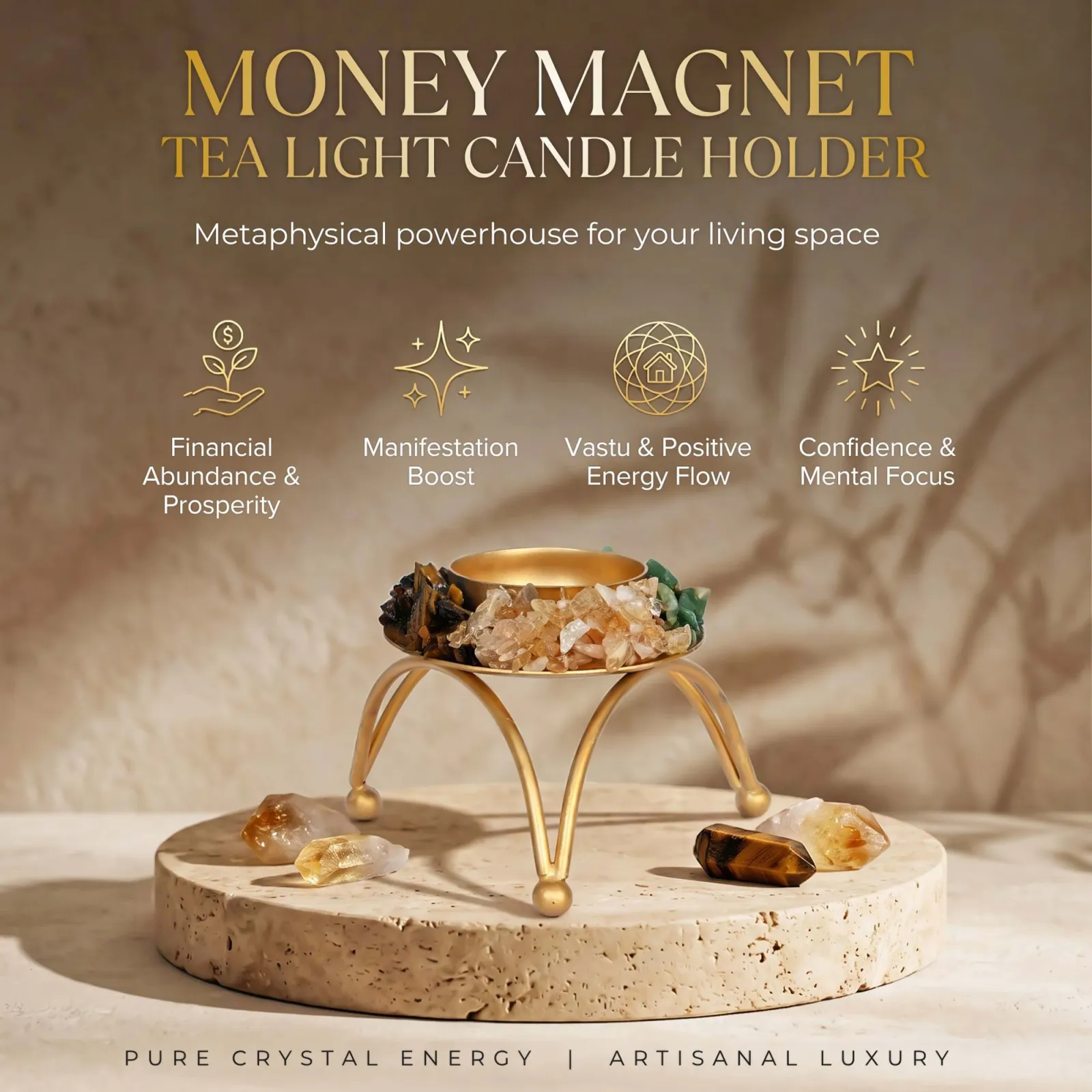 Money Magnet Tealight Candle Holder