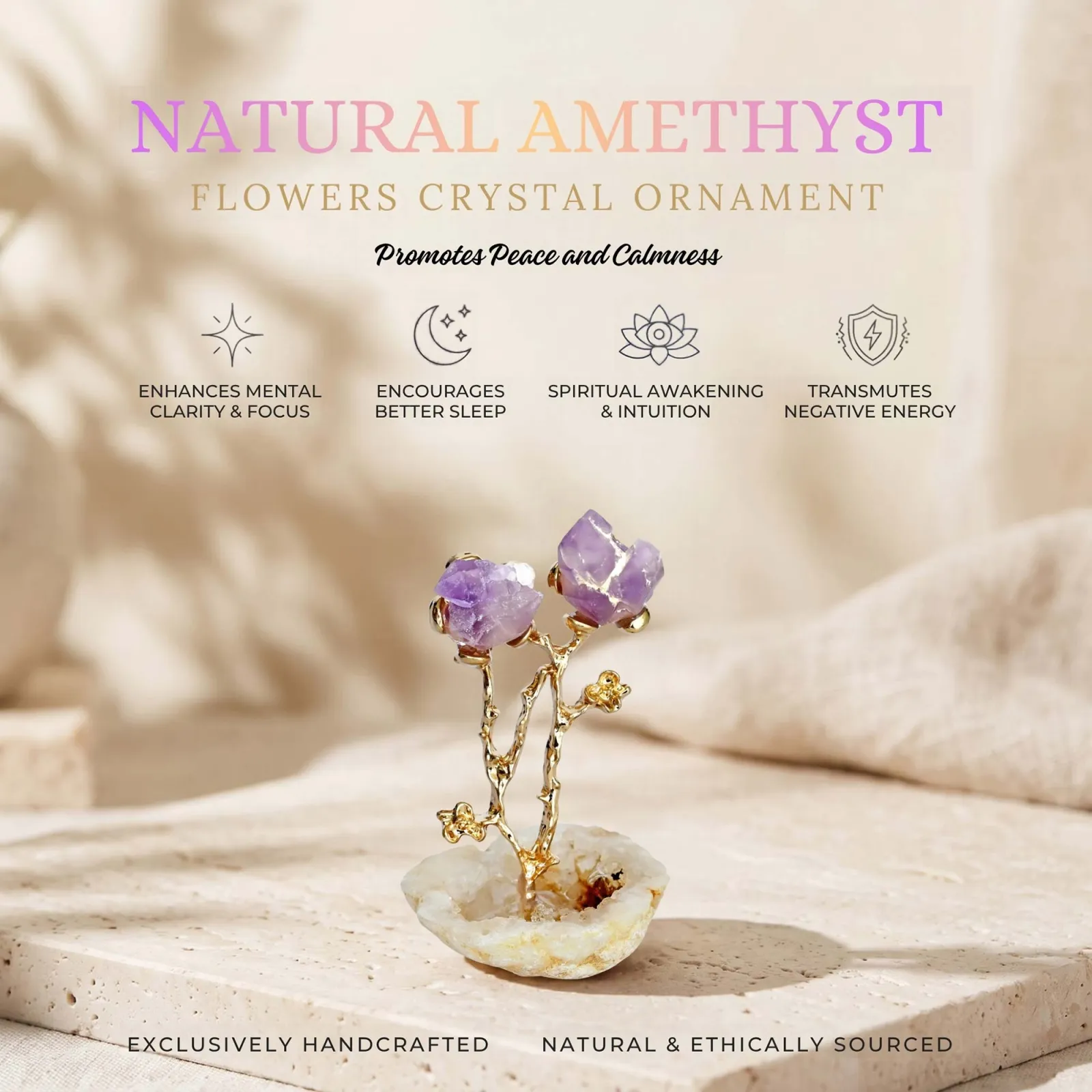 Natural Amethyst Crystal Tree