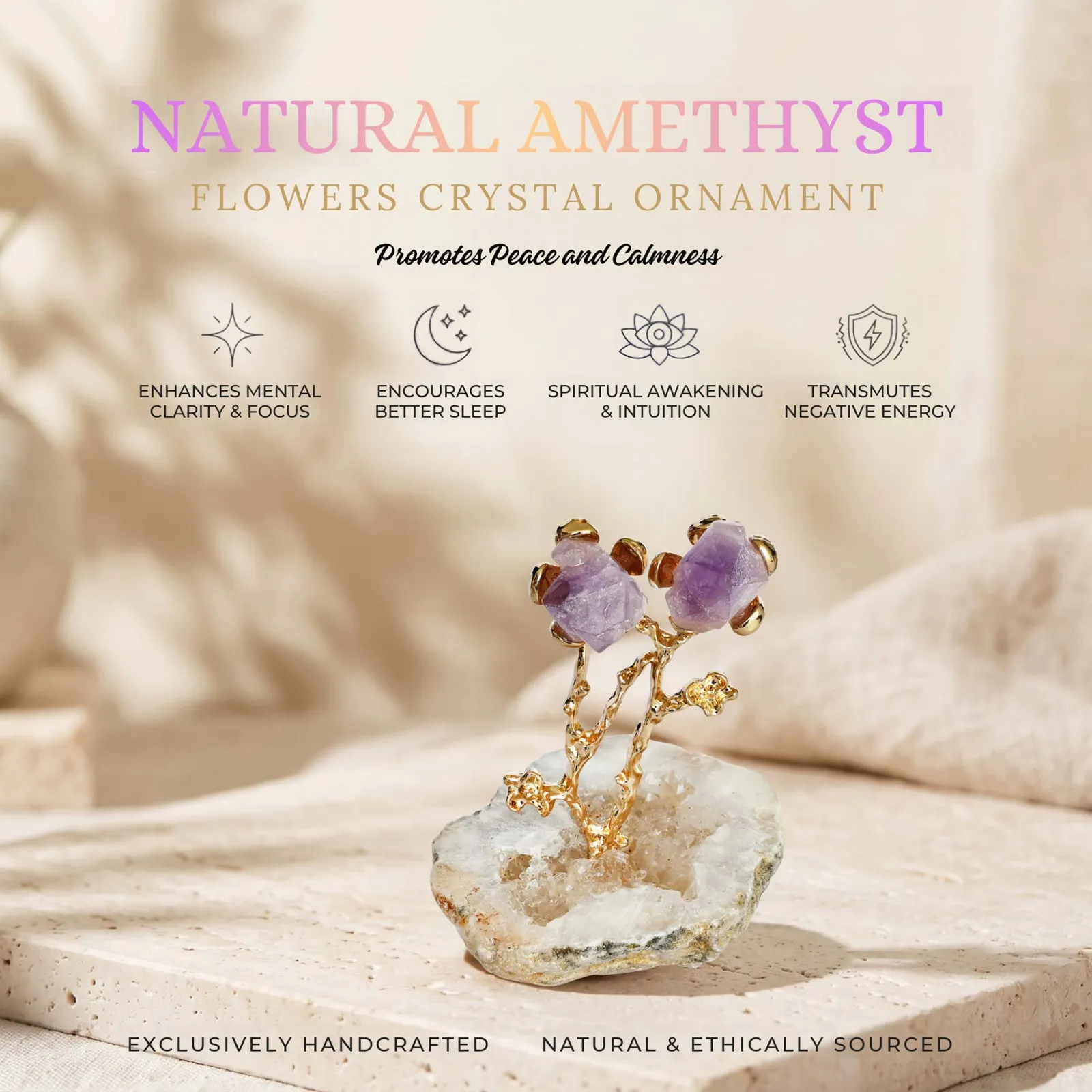 Natural Amethyst Crystal Tree